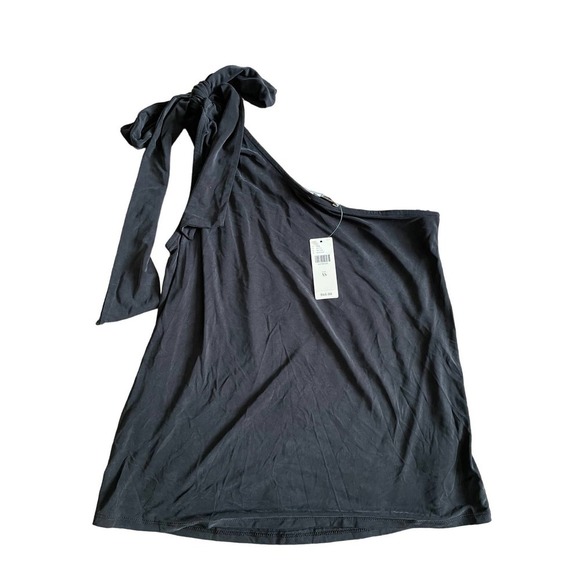 NWT Eri + Ali Womens Regular Fit One Shoulder Top Blouse Lightweight Size XS - Picture 2 of 7